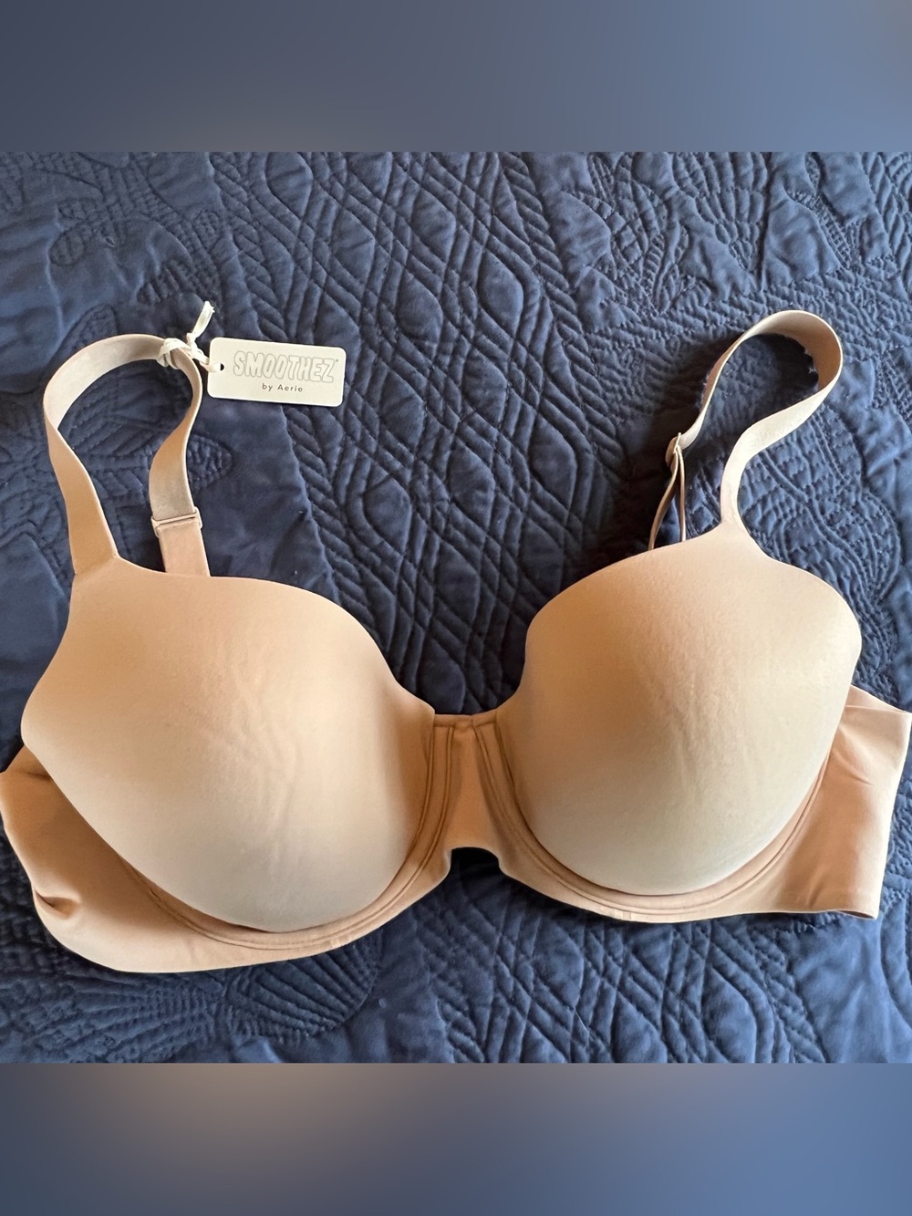 aerie SmoothEZ T-Shirt Bra in Beige